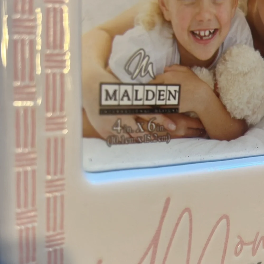 NIB‎ Mothers Photo Frame 4x6 glass new in package memories baby nursery decor